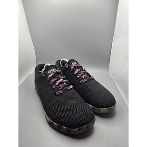 NOBULL Black Daisy Floral Trainer CrossFit Superfabric Shoes Women 11 Men 9.5